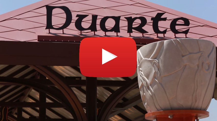 Foothill Gold Line Video Duarte/City of Hope Station Art Fabrication