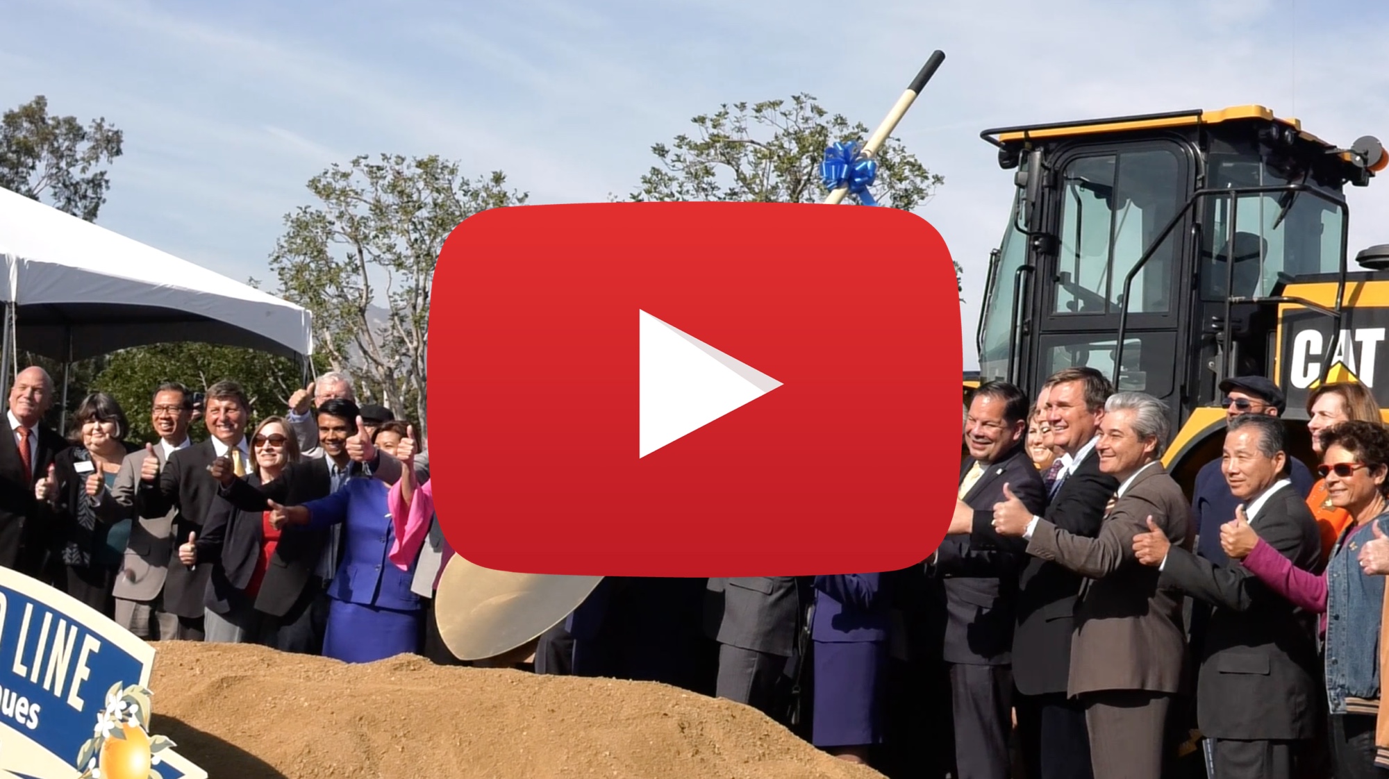 VIDEO Foothill Gold Line from Glendora to Montclair Groundbreaking I